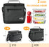 Tirrinia Insulated Lunch Box for Men/Women, Leakproof Lunch Bag for School Work, Charcoal Soft Cooler