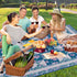 Supfitness (60"x 80") Sandproof,3-Layer Packable Extra Large Picnic Blankets Waterproof Foldable Beach Blanket