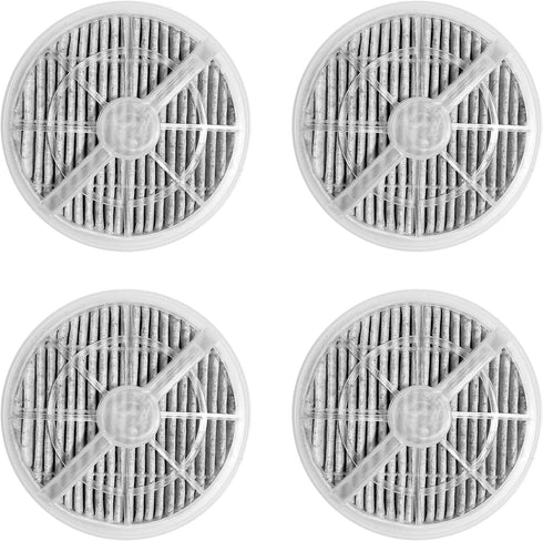 Fette Filter - True HEPA Replacement Filters with Activated Carbon Compatible with Fridababy, Meleden, RIGOGLIOSO GL-2103 Air Purifiers and JINPUS Air Purifier and LTLKY Filter 900S, 2103 - Pack of 4