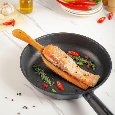Teak Wooden Spatula, Spoons & Spurtle for Cooking Handcrafted, Natural Non-Stick Kitchen Utensils with Comfort Grip