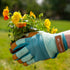 Wells Lamont Women's Medium HydraHyde Water-Resistant Leather Palm Hybrid Work Gardening Gloves (Pack of 1) Blue