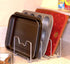 Simple Houseware Kitchen Cabinet Pantry and Bakeware Organizer Rack Holder, Silver - 2 Pack
