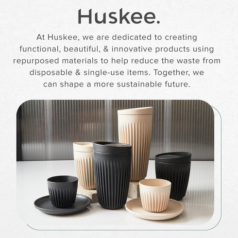 8oz HuskeeCup & Lid, Charcoal Color