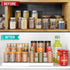 YAN & HIN 2 Pack 3-Tier Spice Racks, Expandable Non-Skid Organizer for Kitchen Shelf, Medicine Cabinet, Canned Food