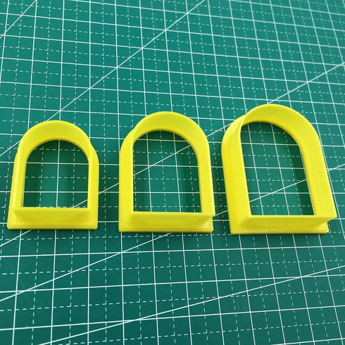 Set of 3 Arch Clay Cutter Set, Cookie Cutter, 3D Polymer Clay Cutter for Crafts