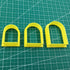 Set of 3 Arch Clay Cutter Set, Cookie Cutter, 3D Polymer Clay Cutter for Crafts
