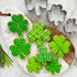 Ann Clark Shamrock Cookie Cutters 3-Pc. Set, Mini, Medium, and Large, Made in the USA