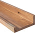 24 Inch 3 MBYD Floating Wall Shelves Wood Photo Picture Ledge Shelf, Light Walnut Nursery Kids Bookshelf Same Sizes