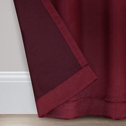 ECLIPSE Solid Thermapanel Room Darkening Curtain, 1 Panel, 54" x 84", Merlot