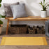 DII Woven Rugs Collection Ribbed Reversible Cotton, 2x3', Honey Gold & Off-White by DII