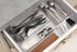 ihomecooker 5 Pack Clear Plastic Drawer Organizer Tray, Cutlery Utensil Makeup Drawer Silverware Organizers 12" X 6"