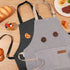 Stripes Kids Cooking Apron, Adjustable Kids Apron with 2 Pockets for Boys and Girls
