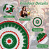 19 Inch One Piece Christmas Doily Crochet for Dressers and End Tables Crafts Large Doilies Cloth Lace Placemats