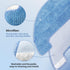 Smilefil 4pcs Replacement Mop Cloths for Coredy R750, R500, R550(R500+), R580, G800, G850 Robot Vacuum Cleaner