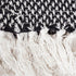 DII 100% Cotton Basket Weave Throw Blanket, 50 x 60, Indoor/Outdoor Use, Black