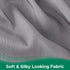 Biscaynebay Wrap Around Bed Skirts for Full & Full XL Beds, 15" Drop, Silver Grey Adjustable Elastic Dust Ruffles