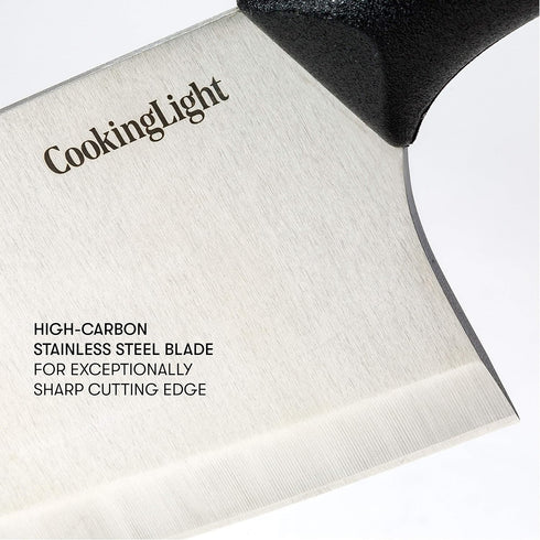 Cooking Light Heavy Duty Chopper, Ergonomic Handle, 7 Inch Butcher Knife, High Carbon Stainless Steel Blade