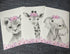 Set 3 (8x10) Safari Animals Baby Girls Nursery of Unframed Wall Art Prints, Gray Baby Animals with Pink Flowers, Child