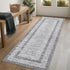 2x6 GarveeHome Modern Bordered Runner Rug Soft Non Slip Washable Floor Carpet Distressed Geometric Hallway Indoor