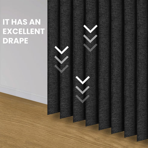 Set: (38-53" 53W78" Closet AJAZZ Curtain Rods No Drilling W Adjustable Range) & Accordion Door Curtain, Black L