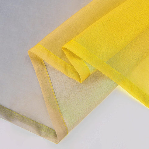 Lemon Yellow and Grey Sunflower Kitchen Curtains - Stylish Window Panels for Home Decor