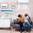 Comfort Zone 20 Inch Box Fan - 3 Speed Full-Force Air Circulation with Carry Handle, Ideal for Home