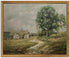 SHENIFY Vintage Landscape Framed Canvas Wall Art - Country Road Classic Painting for Modern Farmhouse Kitchen Office