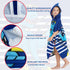 3-10 Dinosaur Beach Towel with Hood for Years Boys and Girls Hooded Towels Bath Robe for Kids