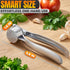 37 Stainless Steel Garlic Press - Ginger Mincer with Built-In Studs for Maximum Extraction, for Garlic, Ginger and Soft