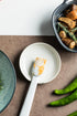 Gomakren Spoon Rest Spoon Holder for Stove Top, Large Ceramic Spoon Holder, Utensil Rest for Spatula Fork Ladles Spoons Tongs, Kitchen Counter Framhouse Decor, Cream White