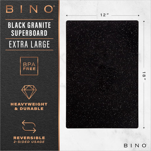 BINO Cutting Board | BPA-Free Chopping Board | Cutting Boards for Kitchen Durable, Large Surface, Multipurpose, Dual-Sided, Dishwasher Safe | Charcuterie Accessories | Home & Kitchen Utensils by BINO