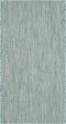 SAFAVIEH Courtyard Collection 2' x 3'7" Aqua/Grey CY8521 Indoor/Outdoor Waterproof Accent Rug for Patio and Mudroom