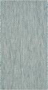 SAFAVIEH Courtyard Collection 2' x 3'7" Aqua/Grey CY8521 Indoor/Outdoor Waterproof Accent Rug for Patio and Mudroom