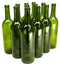 North Mountain Supply W5CG 750ml Glass Bordeaux Wine Bottle, Flat-Bottomed Cork Finish, Case of 12, Champagne Green