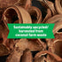 12 Back to The Roots Organic Seed Starting, Compressed Block expands to Quarts, Made for Herbs, Veggies, Flowers