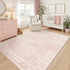 Soalmost Pink 5x7 Area Rugs for Baby Girl Nursery, Washable Rugs Vintage