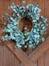 Rustic Red Door Co. Hanging Sleigh Bells, 4 Brass Door Bells on Black Leather Strap