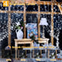 Ollny Curtain Lights 6.6x6.6ft, 200 LED White String Lights with Remote, USB Power Fairy Light for Wedding Decor