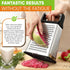 Spring Chef Professional Cheese Grater, XL Size, 4 Sides, Stainless Steel, Dishwasher Safe, Black