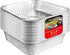 8x8 Foil Pans, 10 Pack, 8 Inch Square Aluminum Pans for Baking