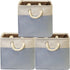 Simple Houseware Extra Large Fabric Cube Storage Bin, 3 Pack, Blue for Organizing