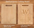 Housewarming Gift,Bamboo Carved Cutting Board Gift for Home Kitchen,Camping,Barbecue,BBQ-Congratulations First House Gift,Bless New Home Gift,Wedding Gift,Christmas Gift,Monogrammed Initial Letter W by ZVMIS