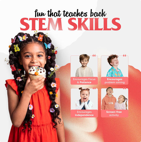 6-12 BAKETIVITY Kids Baking DIY Activity Kit - Bake Delicious Bug Cupcakes with Pre-Measured Ingredients Best Gift Idea