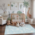 6x9, Bavni Vintage Floral Rugs Washable Area Rug with Non Slip Backing, Low Pile for Living Room,Nursery,Bedroom & Home