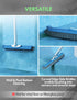 KEMANO Heavy Duty Pool Brush Head: Industrial-Grade Grit Non-Metal Stiff Bristles & Reinforced Aluminum Frame