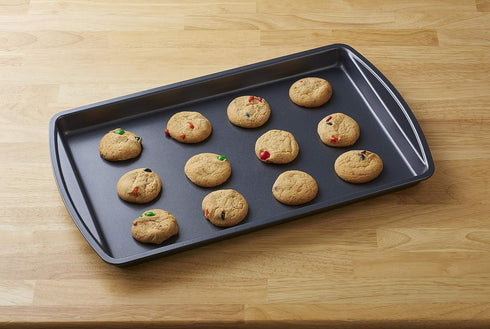 Nifty Cookie & Baking Sheets Set of 3, Non-Stick Coated Steel, Dishwasher Safe, Oven Safe