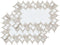 White Linen Placemats 14x20 Set of 2, Neutral Earth Tones Beige Lace