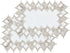 White Linen Placemats 14x20 Set of 2, Neutral Earth Tones Beige Lace