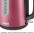 Sencor SWK1774RD 1.7L Stainless Steel Electric Kettle, 1500W Fast Boil