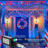 4th Lights,118LED woohaha of July Patriotic Star Icicle Red White and Blue Curtain Window Lights,Connectable Star